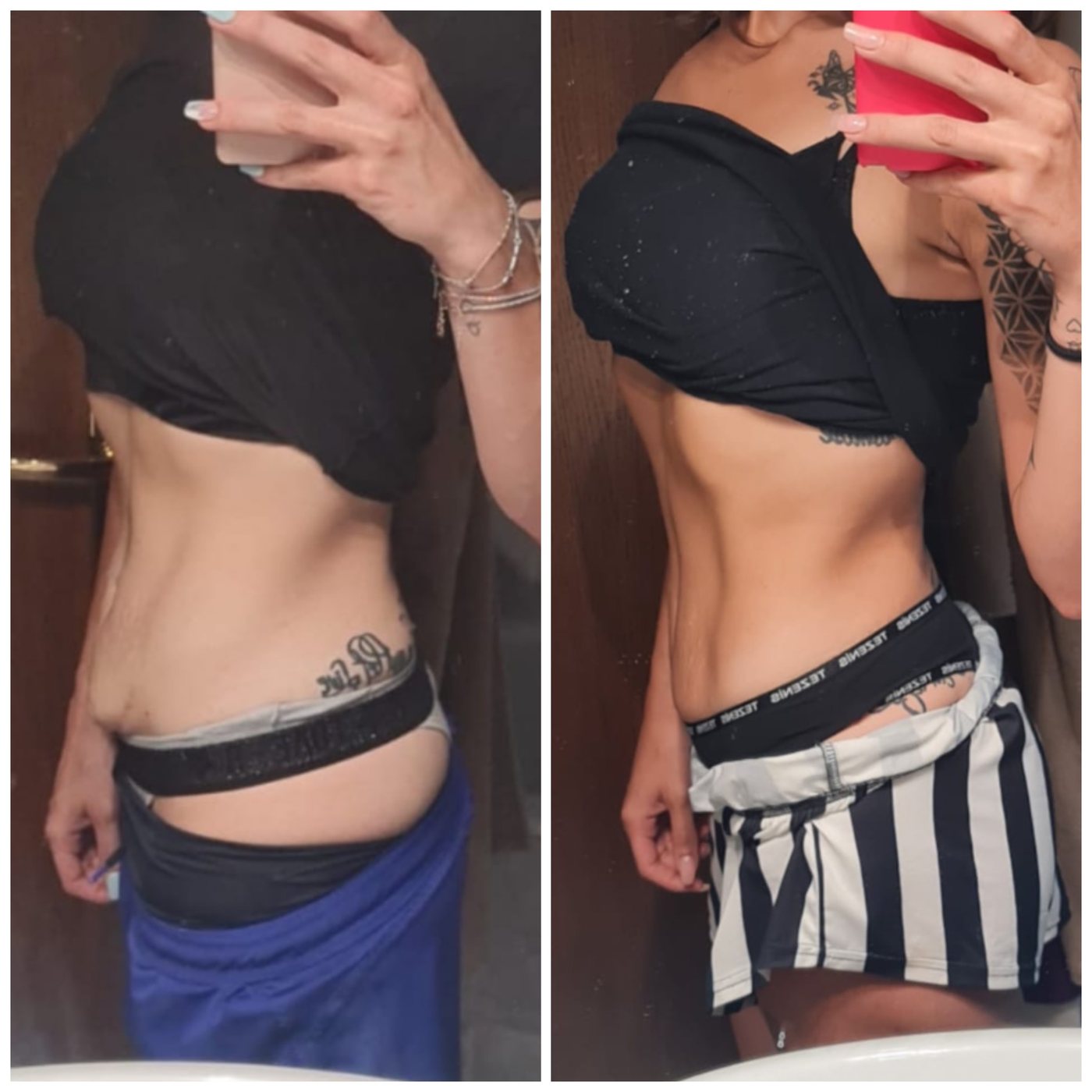 Sara D — prima e dopo